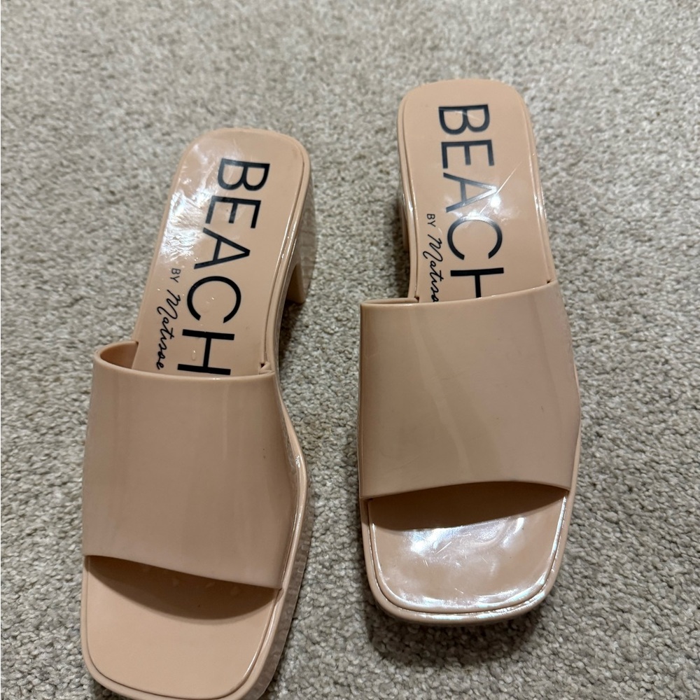Matisse Wade Heeled Sandal in Nude Size 8 - Picture 2 of 4
